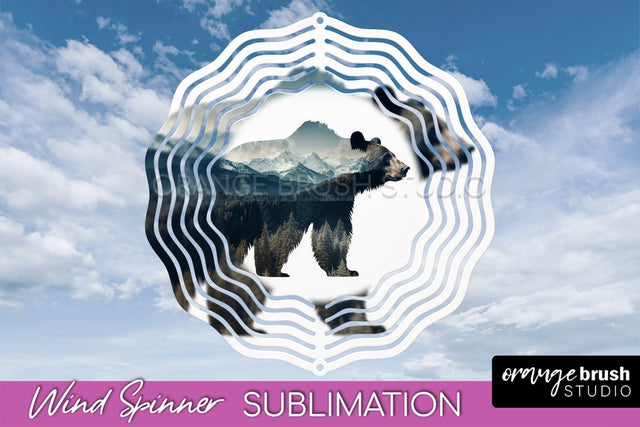Wild Animals Wind Spinner - Camping Wind Spinner Sublimation Sublimation OrangeBrushStudio 