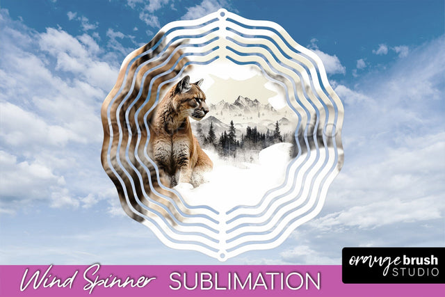 Wild Animals Wind Spinner - Camping Wind Spinner Sublimation Sublimation OrangeBrushStudio 