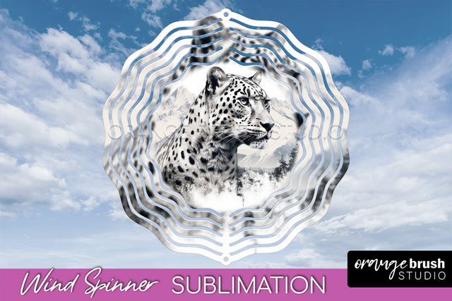 Wild Animals Wind Spinner - Camping Wind Spinner Sublimation Sublimation OrangeBrushStudio 