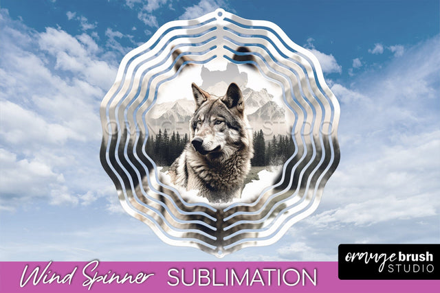 Wild Animals Wind Spinner - Camping Wind Spinner Sublimation Sublimation OrangeBrushStudio 