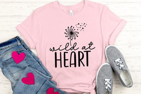 Wild at Heart SVG | Wildflower Quote SVG Cut File SVG CraftLabSVG 