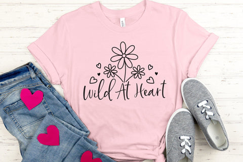 Wild at Heart SVG - Wildflower Quote SVG SVG CraftLabSVG 
