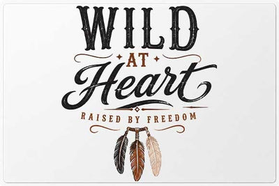 Wild at Heart Western Quote PNG Digital Download SVG BillahCrafts 