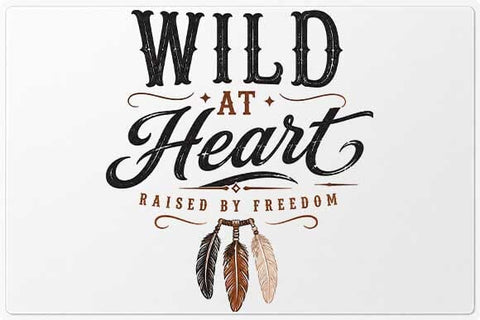Wild at Heart Western Quote PNG Digital Download SVG BillahCrafts 