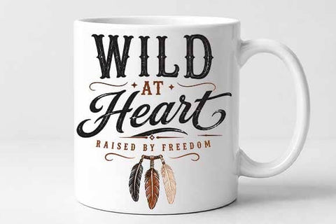 Wild at Heart Western Quote PNG Digital Download SVG BillahCrafts 