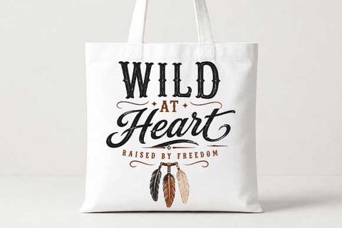 Wild at Heart Western Quote PNG Digital Download SVG BillahCrafts 