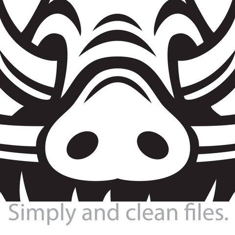 Wild Boar Face SVG TribaliumArtSF 