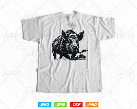 Wild Boar Hunter Pig Hog Hunting Svg Png, Outdoors Wild Boar Pig Hunting Gifts for Men Svg Files for Cricut Silhouette, Instant Download SVG DesignDestine 