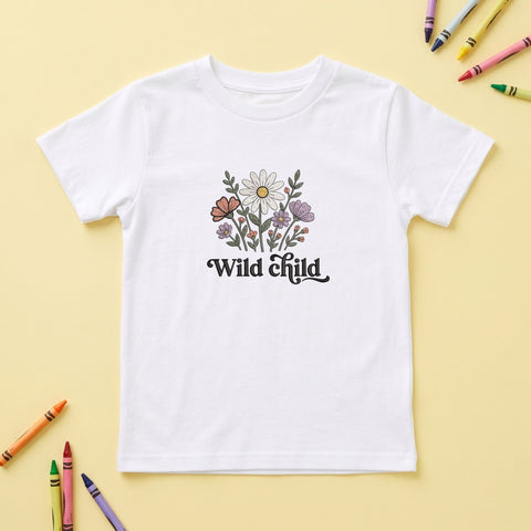 Wild Child Floral Embroidery Design – Boho Daisy Wildflower Typography Machine Embroidery File Embroidery/Applique DESIGNS PatternFeed8 