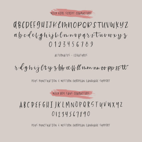 Wild Children Rustic Font Duo Font Beck McCormick 
