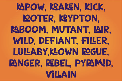 Wild Comic Font | Bold & Outline Playful Cartoon Font Font TonisArtStudio 