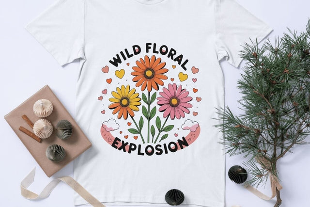wild floral explosion Sublimation Nurstore 