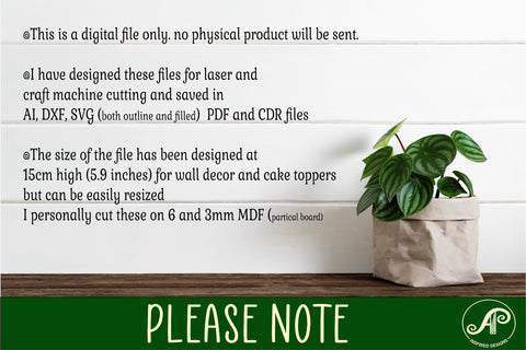 Wild flower number two layer wall sign SVG cut files SVG APInspireddesigns 