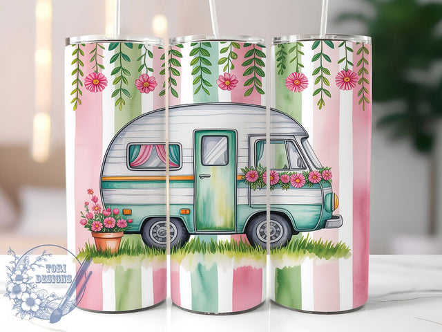 Wild & Free Boho Camper Tumbler, Floral Camper Wrap, Bohemian Tumbler Design, Hippie Camper Sublimation, Boho RV Tumbler PNG, Wild And Free Wrap, Vintage Camper Tumbler Sublimation ToriDesigns 