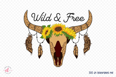 Wild & Free | Western Sublimation Design Sublimation CraftLabSVG 