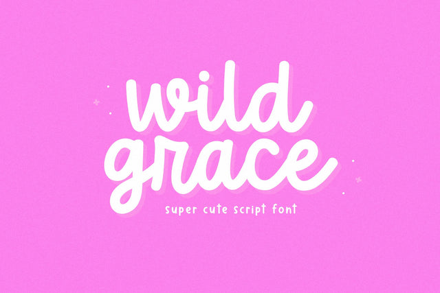Wild Grace - Cute Script Font Font KA Designs 
