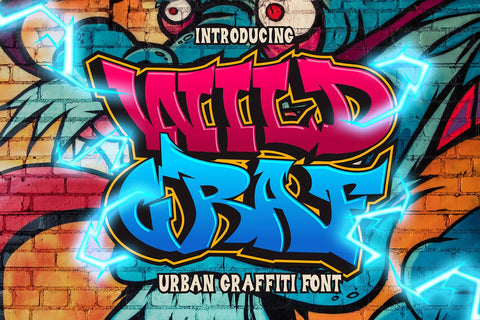 Wild Graf - Urban Graffitti Font Font Mozzatype 