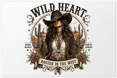 Wild Heart Rooted in the West Cowgirl PNG | Western Cowgirl Sublimation PNG SVG BillahCrafts 