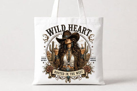 Wild Heart Rooted in the West Cowgirl PNG | Western Cowgirl Sublimation PNG SVG BillahCrafts 