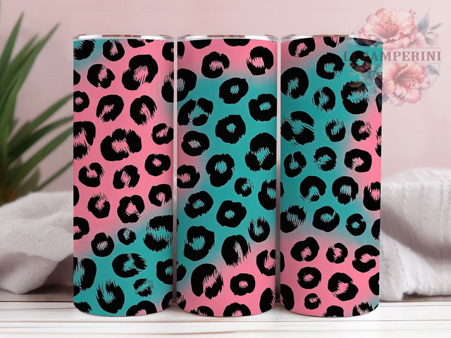 Wild Leopard Print Tumbler, Animal Pattern Wrap, Wild Style Design, Sublimation Cup, 20oz Skinny Tumbler, Fashion Drinkware, Safari Theme Sublimation Li Zamperini 