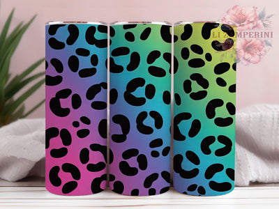 Wild Leopard Print Tumbler, Animal Pattern Wrap, Wild Style Design, Sublimation Cup, 20oz Skinny Tumbler, Fashion Drinkware, Safari Theme Sublimation Li Zamperini 
