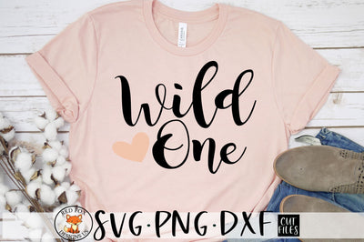 Wild One | Baby Girl Birthday | SVG, PNG, DXF SVG RedFoxDesignsUS 