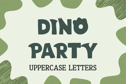 Wild Paws Dinosaur Font - Prehistoric Letters & Dino SVG SVG TonisArtStudio 