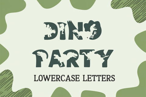 Wild Paws Dinosaur Font - Prehistoric Letters & Dino SVG SVG TonisArtStudio 