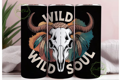 Wild Soul 20oz Tumbler Wrap Sublimation PixelChick 