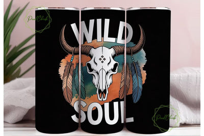 Wild Soul 20oz Tumbler Wrap Sublimation PixelChick 