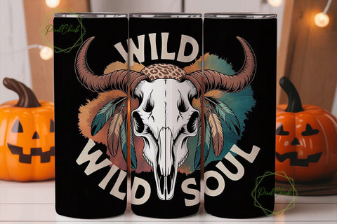 Wild Soul 20oz Tumbler Wrap Sublimation PixelChick 