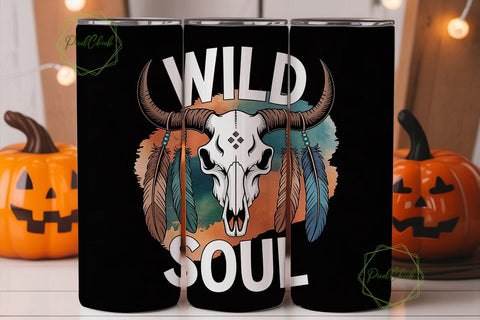 Wild Soul 20oz Tumbler Wrap Sublimation PixelChick 