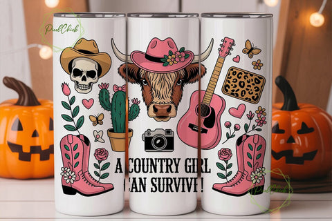 Wild Soul Country Cowgirl 20oz Tumbler Sublimation PixelChick 