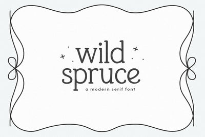 Wild Spruce - Handwritten Serif Font Font KA Designs 