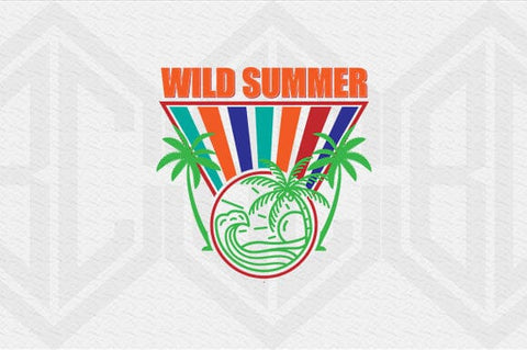 Wild Summer Retro Beach SVG Tropical Vacation Design SVG BillahCrafts 