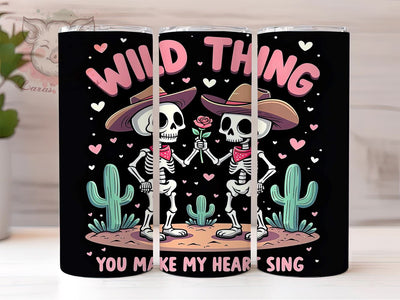 Wild Thing Heart Sing Tumbler Wrap, Wild Thing Tumbler, Heart Sing, 20oz Tumbler Wrap, Sublimation Design, Music Lover Gift, Fun Drinkware, Cute Gift Idea Sublimation Lara' s Designs 