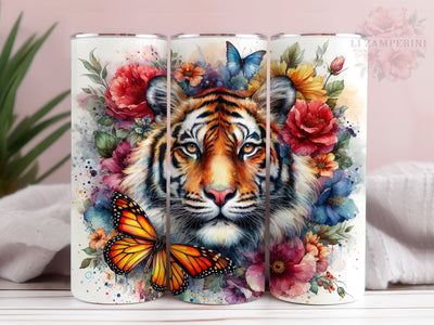 Wild Tiger 20oz Tumbler Wrap PNG, Tiger Tumber Png, Straight & Tapered Tumbler Wrap, Instant Digital Download Sublimation Li Zamperini 