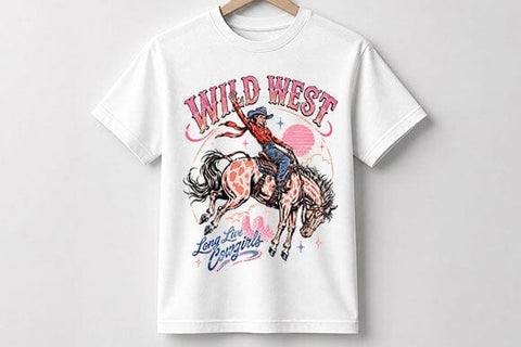 Wild West Long Live Cowgirls Bucking Horse Sublimation PNG SVG BillahCrafts 