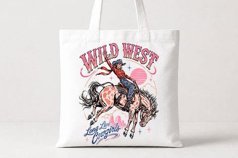 Wild West Long Live Cowgirls Bucking Horse Sublimation PNG SVG BillahCrafts 