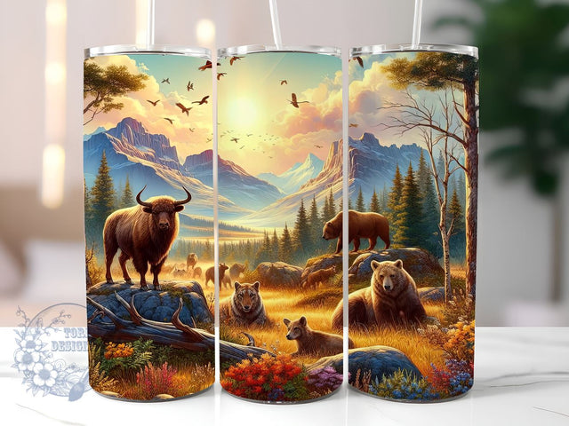 Wild World Animal Designs, Movie inspired for StraightTapered Tumbler PNG File Digital Download Sublimation ToriDesigns 