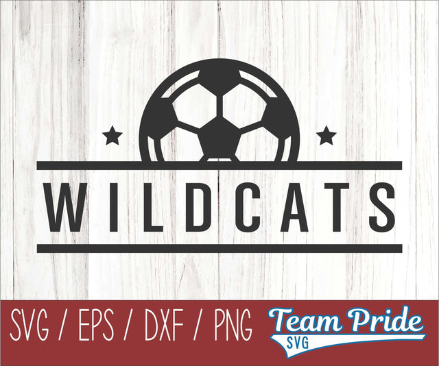 Wildcats Soccer SVG Digital Download Printable - SVG, EPS, DXF, PNG SVG Team Pride SVG 