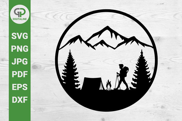 Wilderness Hiking and Camping SVG, Hiker SVG SVG GPDigitaline 