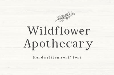 Wildflower Apothecary Font Manjali_Studio 