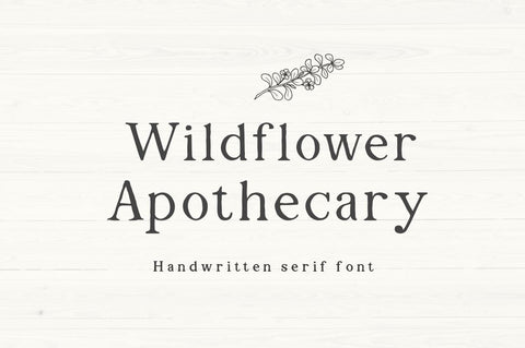 Wildflower Apothecary Font Manjali_Studio 
