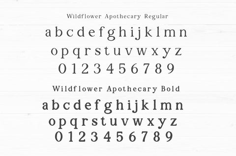 Wildflower Apothecary Font Manjali_Studio 