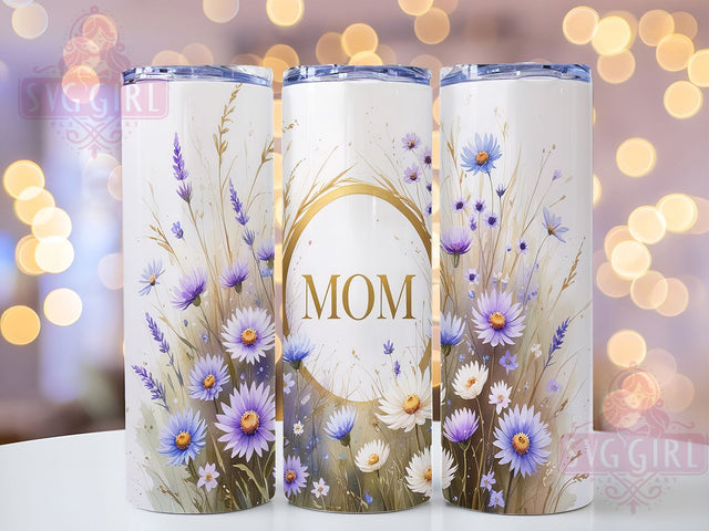 Wildflower Boho Mom Tumbler Wrap, Mom Tumbler Design, Floral Tumbler Wrap, 20oz Skinny Tumbler, Boho Flower Tumbler, Nature Tumbler Sublimation, Mother’s Day Tumbler Wrap Sublimation SvggirlplusArt 