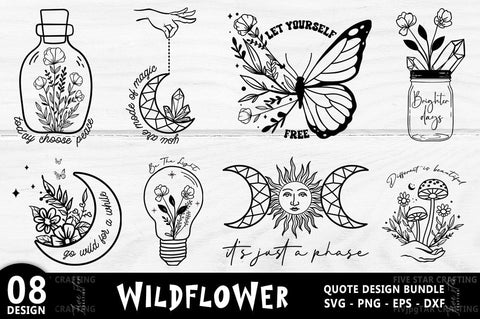 Wildflower, Celestial Bundle SVG FiveStarCrafting 