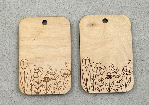 Wildflower Engraved Ornament Laser SVG File SVG Crafting With Brenna 