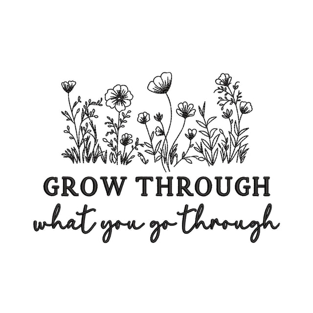 Wildflower Meadow Machine Embroidery Design, 5 sizes, Instant Download Embroidery/Applique DESIGNS Nino Nadaraia 