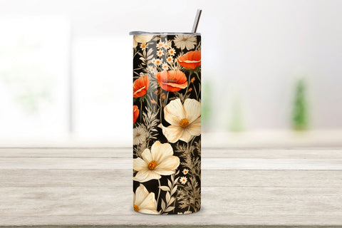 Wildflower Meadow Rustic Tumbler Wrap, PNG Seamless Design, Seamless Wildflower Tumbler Wrap, Seamless Design PNG Sublimation FloridPrintables 